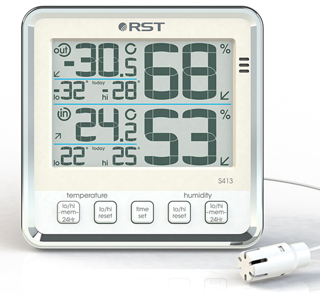 Термогигрометр цифровой RST 02413 (S413) с внешним датчиком