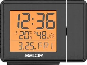 Часы проекционные BALDR B0367STHR, черные, изображение 1