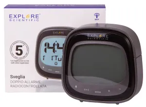 Часы цифровые Explore Scientific Dual с будильником, черные, изображение 11