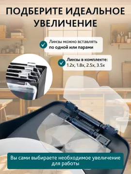 Лупа налобная Levenhuk Discovery Crafts DHD 30, изображение 14