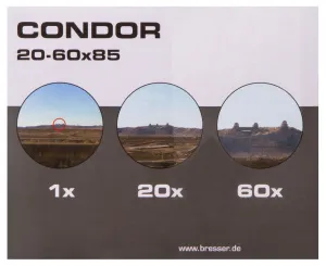 Зрительная труба Bresser Condor 20–60x85, прямая, изображение 3